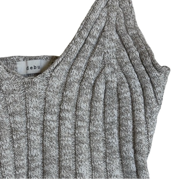 Debut Taupe Knit Crop Top - Picture 5 of 6